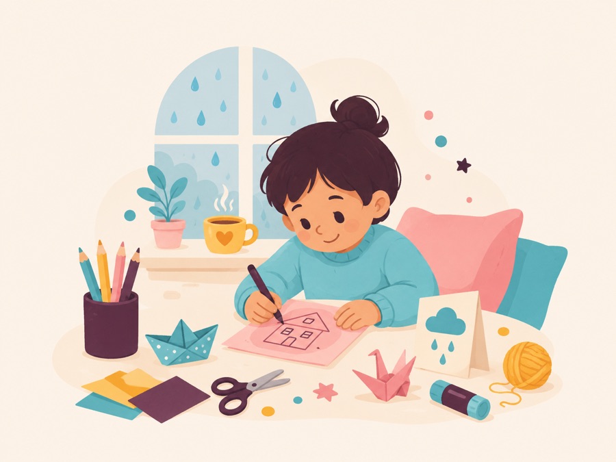 Que faire un jour de pluie avec un enfant